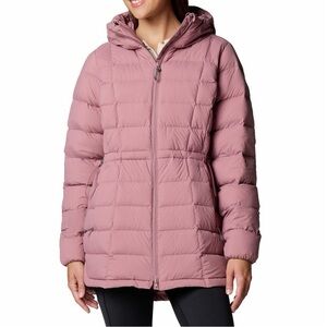 Columbia Ardenwood Mid Down Jacket (RDS, Omni-Shield) in Pink | Women’s Large